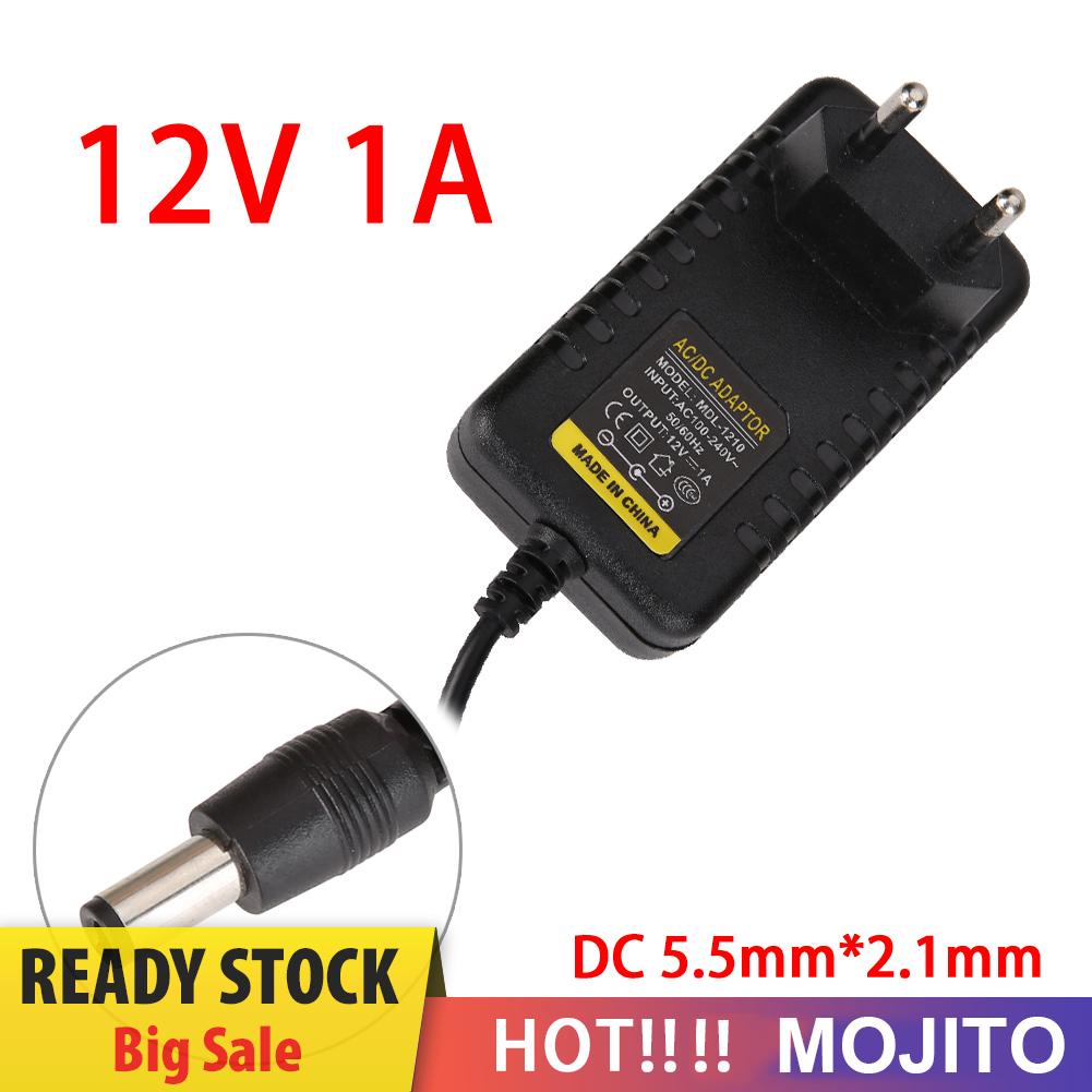 MOJITO AC to DC 5.5mm*2.1mm 5.5mm*2.5mm 12V 1A Switching Power Supply Adapter