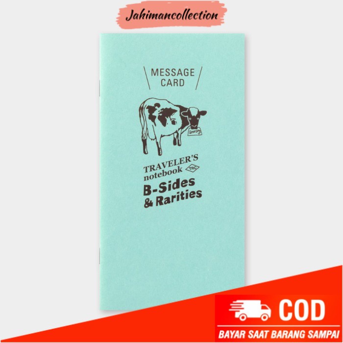 

✨ BISA COD ✨ Traveler's Notebook Regular Size Refill Message Card