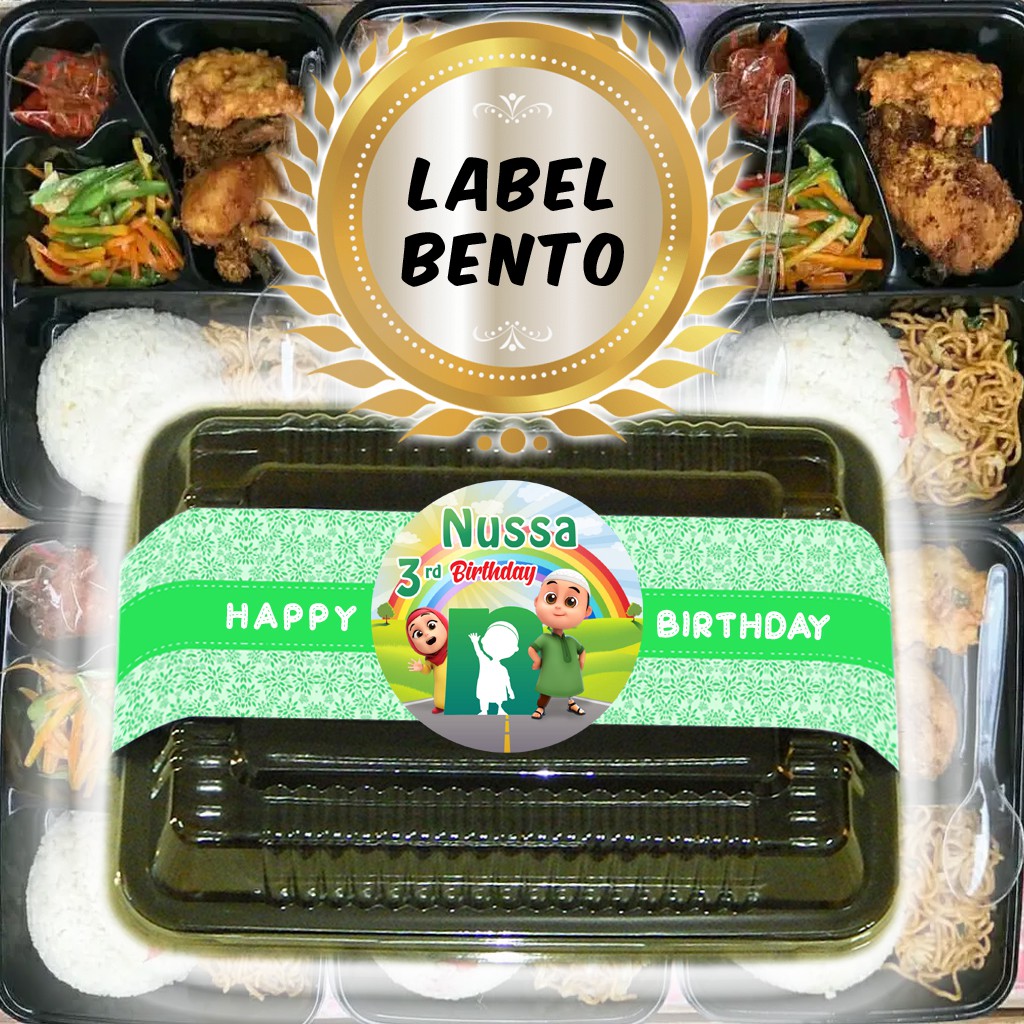 

NUSSA RARA - LABEL BENTO / LABEL AQIQAH / LABEL NASI BENTO ULTAH ULANG TAHUN