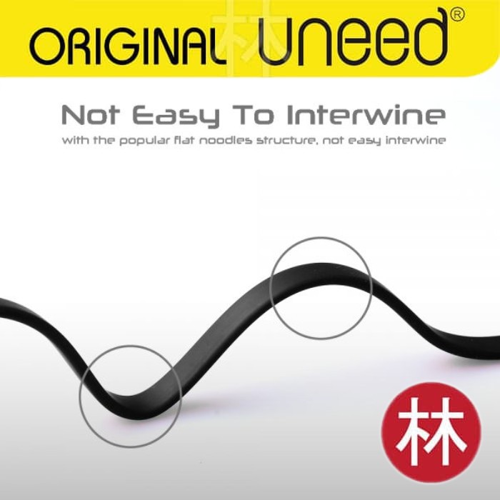 Uneed UCB13C Hevea Flat Data Cable Type C to Type C