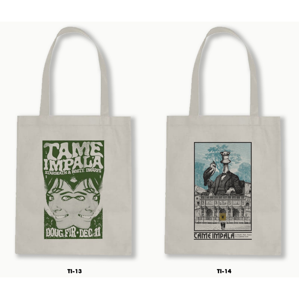 TOTE BAG BLACU - TAME IMPALA 01