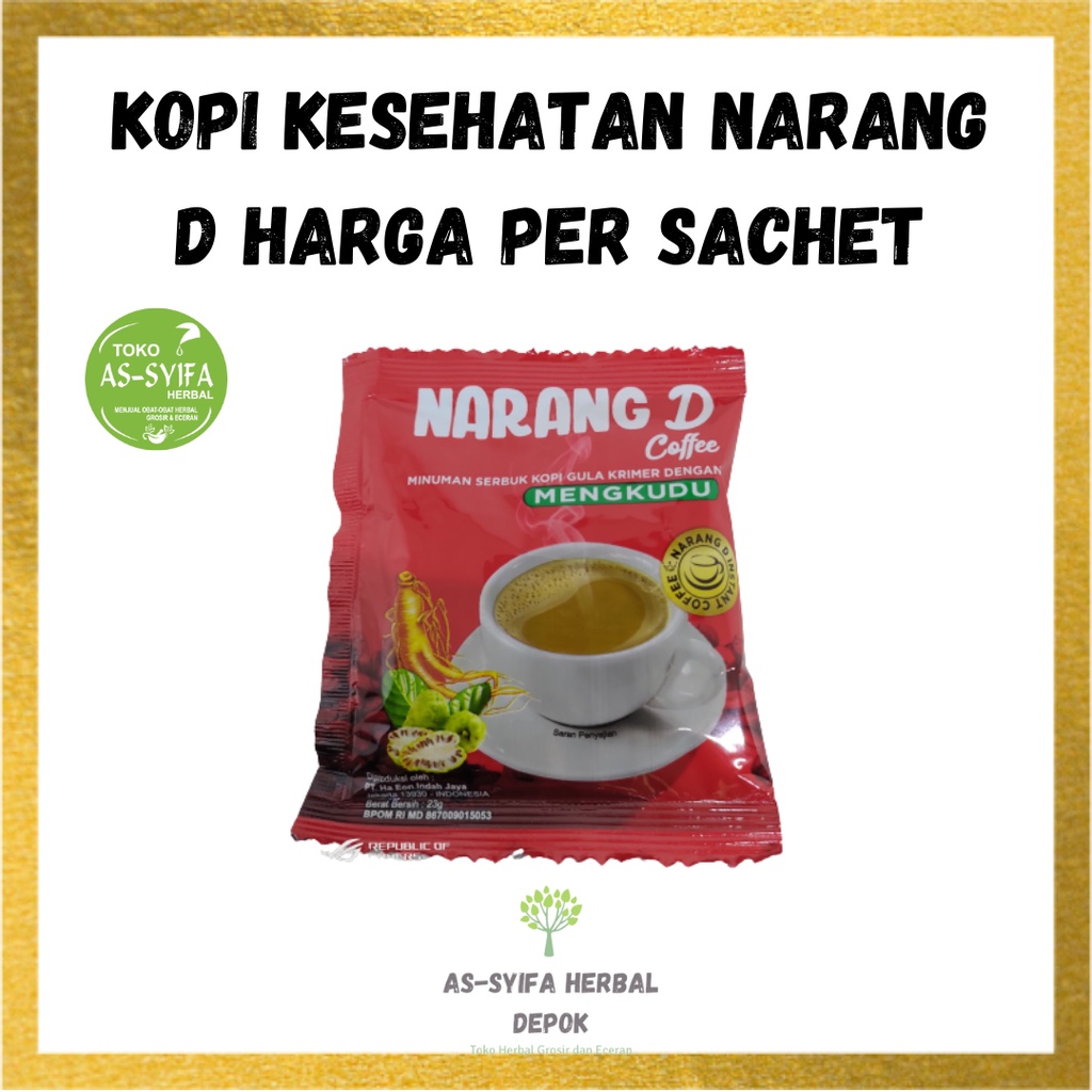 

Kopi Bubuk Narang D Coffe Plus Mengkudu Harga Per Sachet