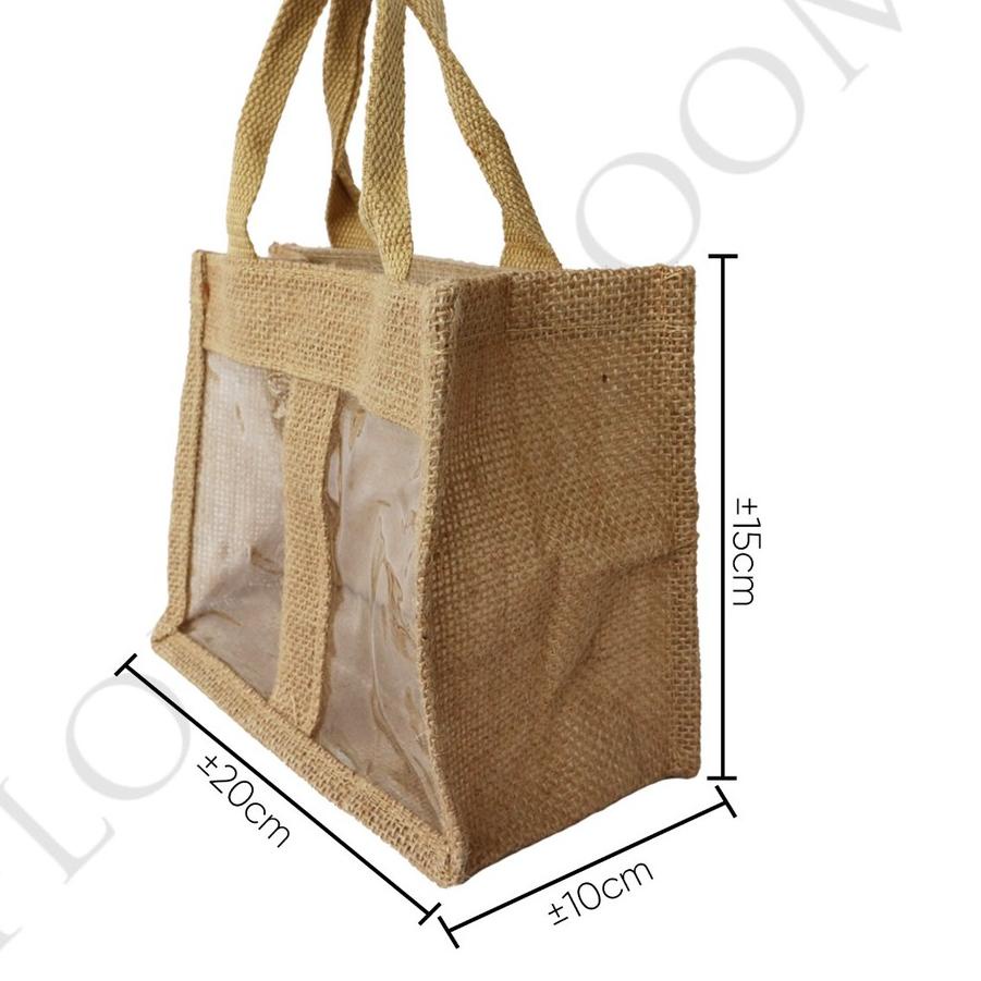 

SJ✪ Jute Flower Bag 201015 - Kantong Goni - Hampers - Kado - Hadiah - Box Kue Kirim Langsung