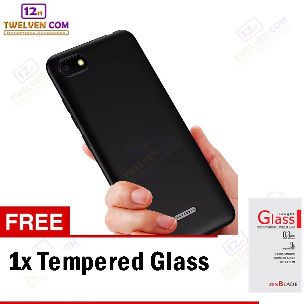 Case Ultra Slim Matte For Xiaomi Redmi 6 / Redmi 6A - Free Tempered Glass