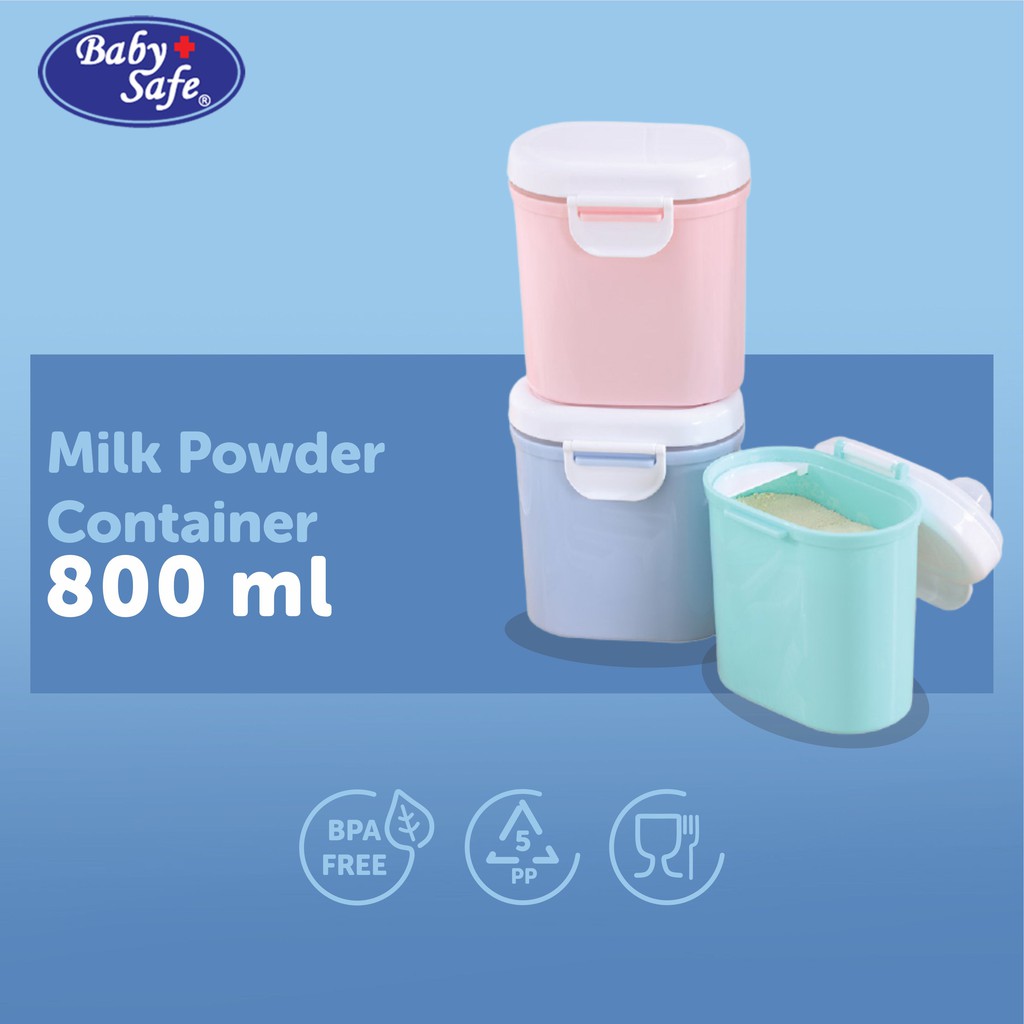 Baby Safe Milk Powder Container 800 ml / Tempat Susu Bayi / Wadah Susu Bubuk