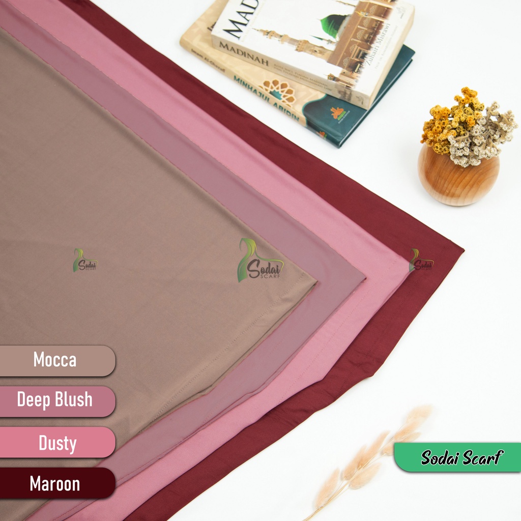 Hijab Instan Malay Non Pet Jersey Premium/ Bergo Hamidah Instan Malay Premium Ukuran M