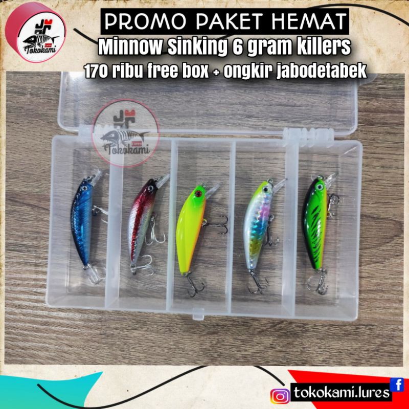 lure minnow paket free box