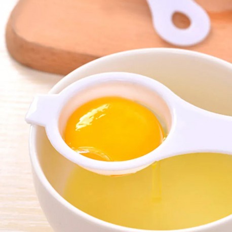 Alat Pemisah Kuning Telur Putih Saringan Sendok Egg Yolk Separator Baking Tools Peralatan Masak Diet Telor Dapur