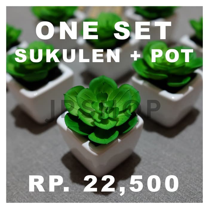 JUAL MURAH SUKULEN ARTIFICIAL KAKTUS PALSU POT KAKTUS SUCCULENT MINI Bunga Palsu