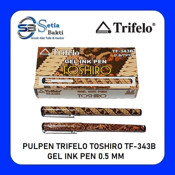 

TRIFELO Pulpen Toshiro TF 343B 0.5 mm Motif Batik - 1 Pcs