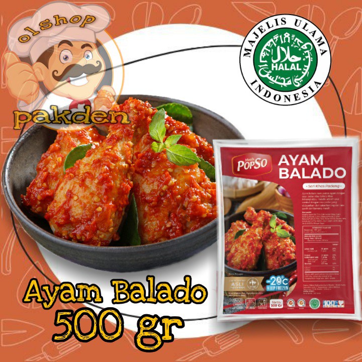 

AYAM BALADO BY POPSO / LAUK PAUK / OLSHOP_PAKDEN