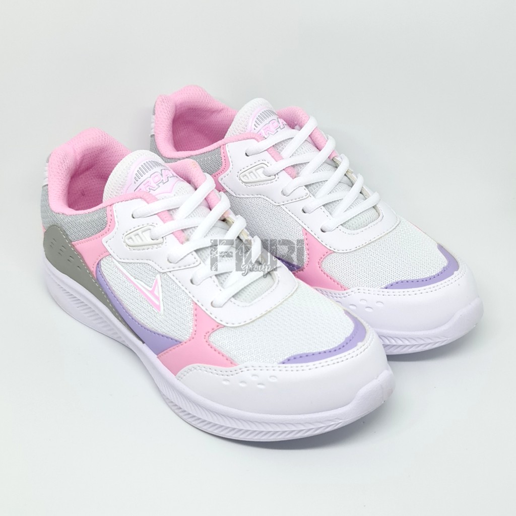 FIURI - Pro ATT Original - XP 09 Putih L.Pink 37-40 - Sepatu Kets Wanita - Sepatu Sneakers Wanita - Sepatu Olahraga Sport Wanita - Sepatu Casual - Sepatu Jogging Lari Fitness Gym Senam Wanita - Sepatu Cewek - Sepatu Sekolah Bertali SD SMP SMA