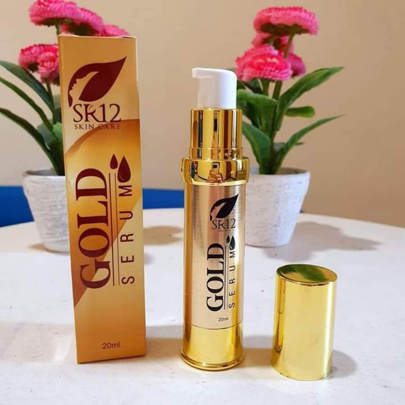 SR12 Skincare - Serum Gold - Penghilang Flek Hitam Bekas Jerawat atau karena Pil KB Pratista Flek
