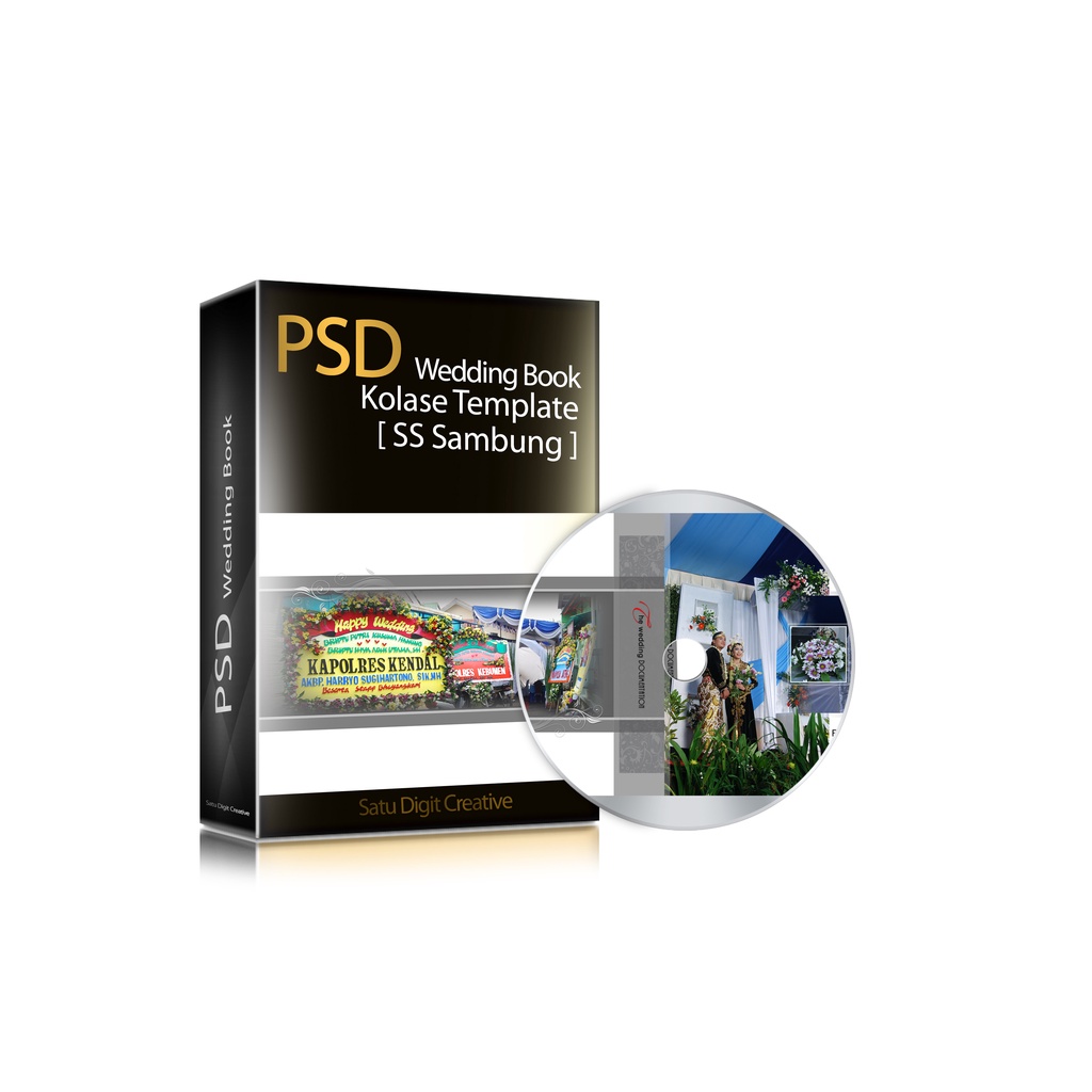 Template Album Kolase Wedding Pernikahan Photobook Collage Psd Photoshop