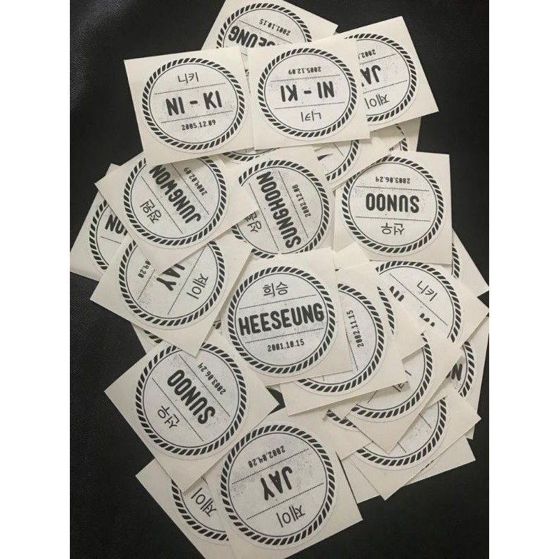 

ENHYPEN - Sticker Nama Member (DOB + Hangul)