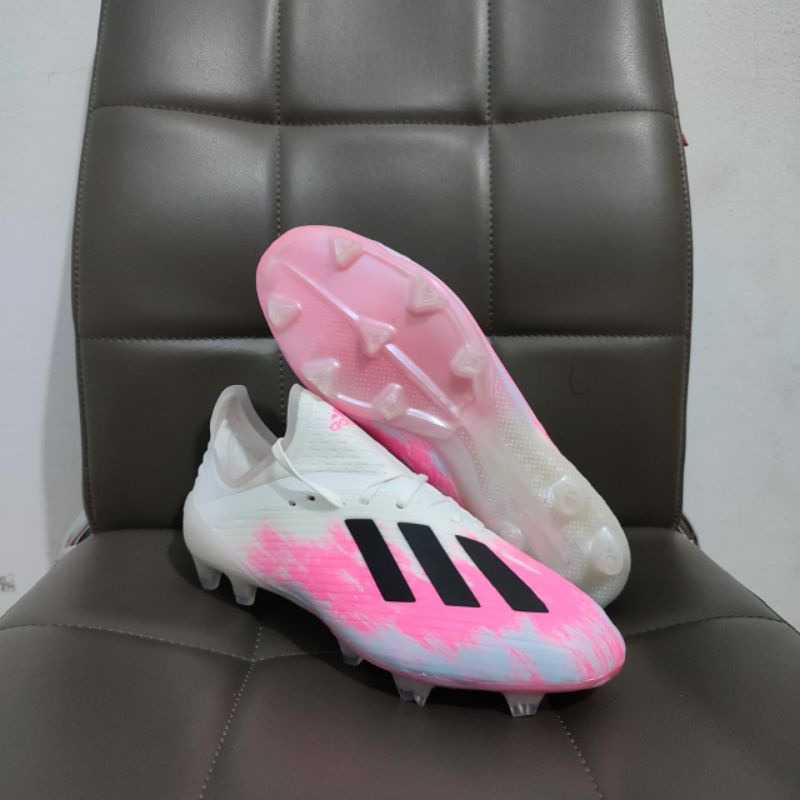 Sepatu Bola Adidas X 19.1 White Pink Fg soccer