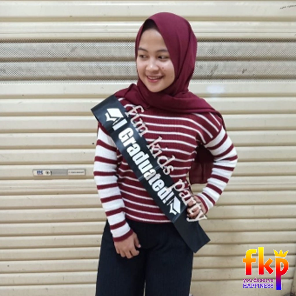Sash Selempang Graduation / Sash Congratulations / Sash Selempang Kelulusan