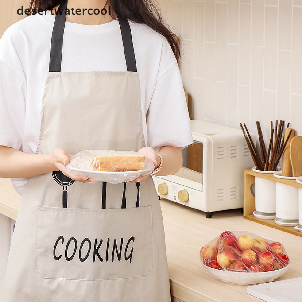 Deid 100pcs / Set Plastik Wrap Makanan Reusable Untuk Perlengkapan Dapur