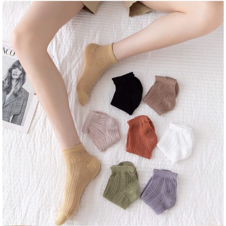 KK07 KAOS KAKI ANKLE KAUS KAKI IMPORT MURAH KAOS KAKI SEMATA KAKI / MOTIF PATTERN ANTI KERINGAT-2