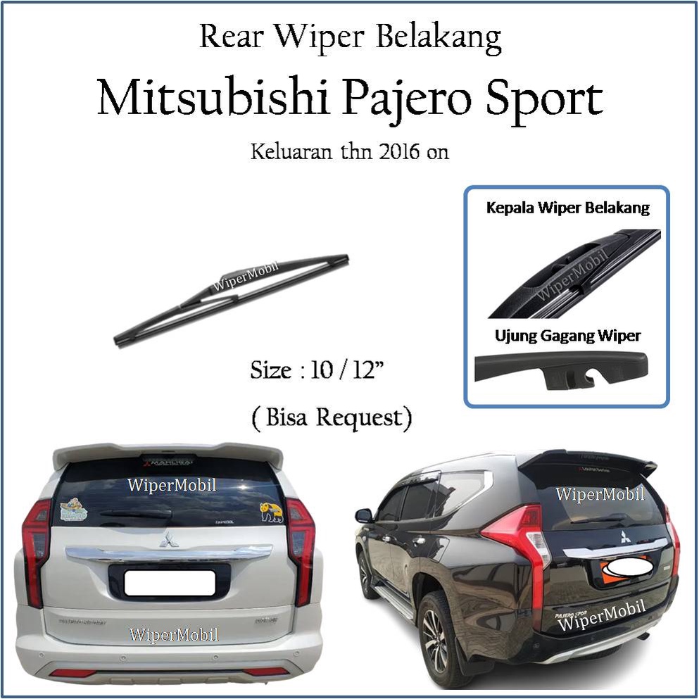 Jual Wiper Kaca Belakang Mitsubishi Pajero Sport