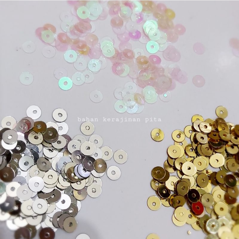 4mm - payet ramboci borci bulat piring piringan bundar SAKURA