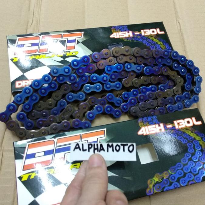 rantai dft blue gold two tone rainbow tipis 415 warna alpham48 Kualitas Baik