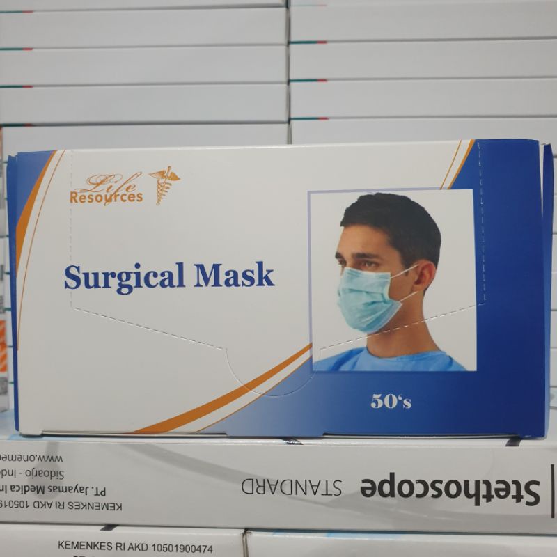 Masker Medis 3ply Masker Earloop 3 ply Masker Bedah Surgical Mask