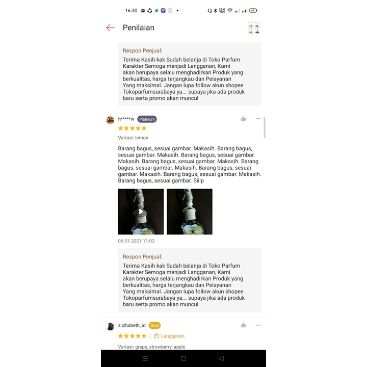 Parfum Mobil &amp; Ruangan Aroma Grape ( Anggur ) Model Gantung | Wangi dan Tahan Lama | Kemasan 10ml | Bisa Cod | Terlaris