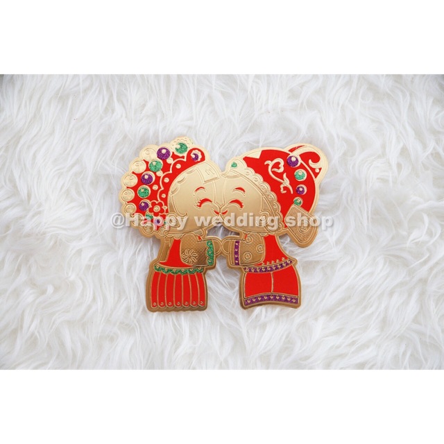 

Stiker Pengantin Gold / Stiker Wedding / Shuang xi/ Sangjit 1pc