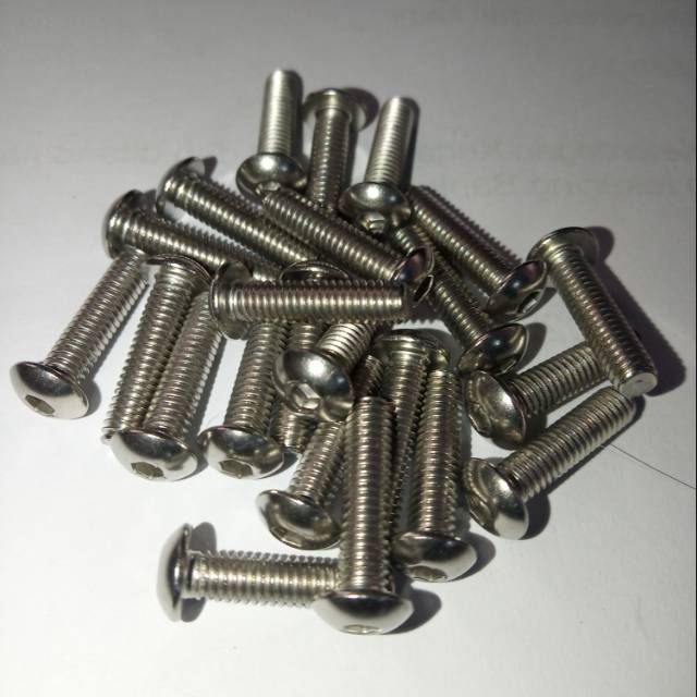 Button L M4 x 16 (1.6cm) stainless 304