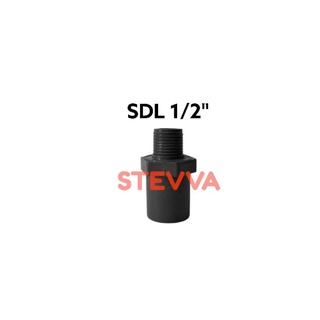 SDL 1/2” GREST PVC abu abu / Sok Drat Luar / Faucet socket