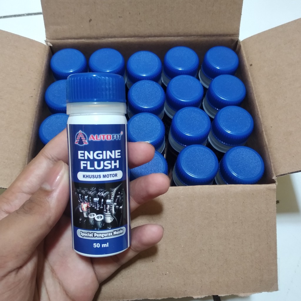 PAKET 1 DUS 20PCS X 60ML ENGINE FLUSH PENGURAS KERAK & KOTORAN MESIN MOTOR ORIGINAL MURAH