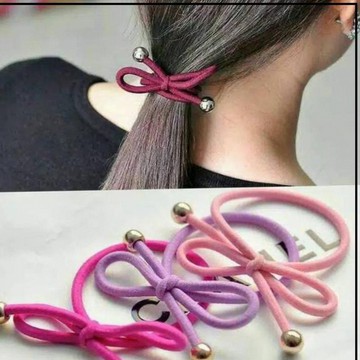 KUNCIRAN RAMBUT KARET PITA / IKAT RAMBUT KOREA / GELANG PITA/KARET RAM