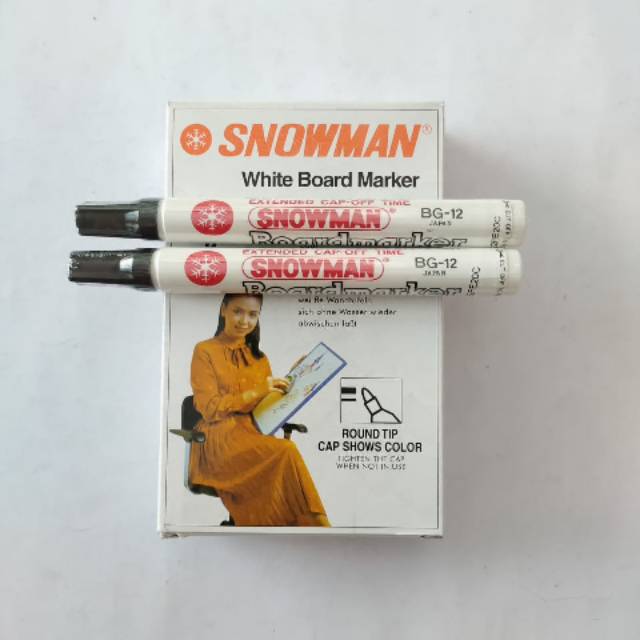 

Spidol Papan Tulis Whiteboard Snowman BG-12