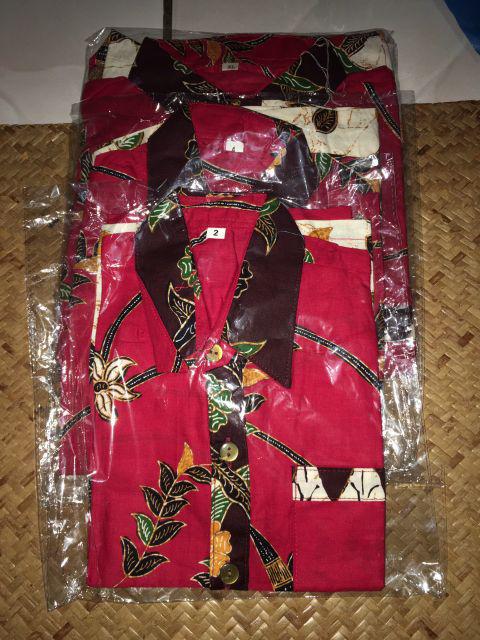 Kemeja Atasan 210 222 261 Batik Hem Anak Amelia Seragam Keluarga Katun