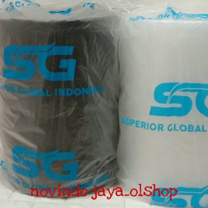 

Bubble Wrap SG 60 cm Ã 50 MTR ( Siap Sobek per 1 MTR) - Putih