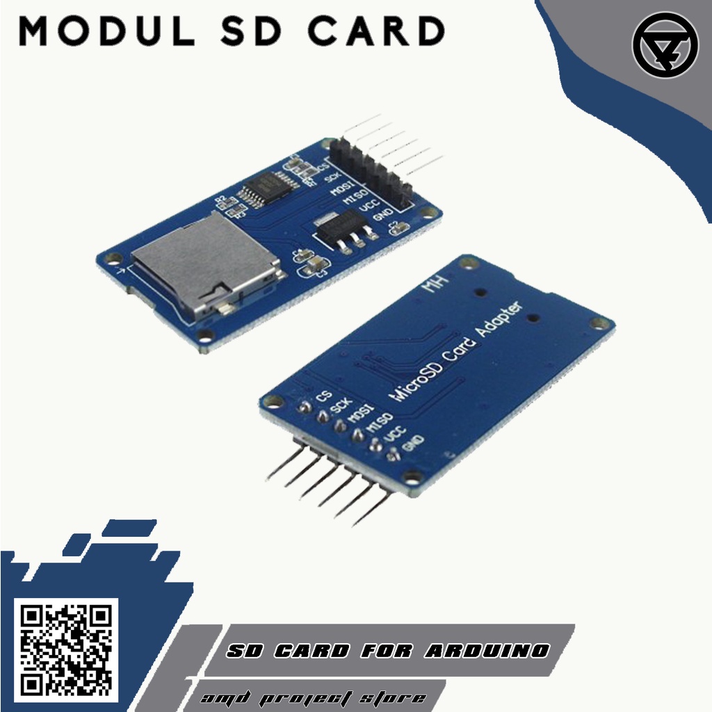 Jual Modul Micro SD Card Reader Writer Arduino SPI Modul Memori Hp ...