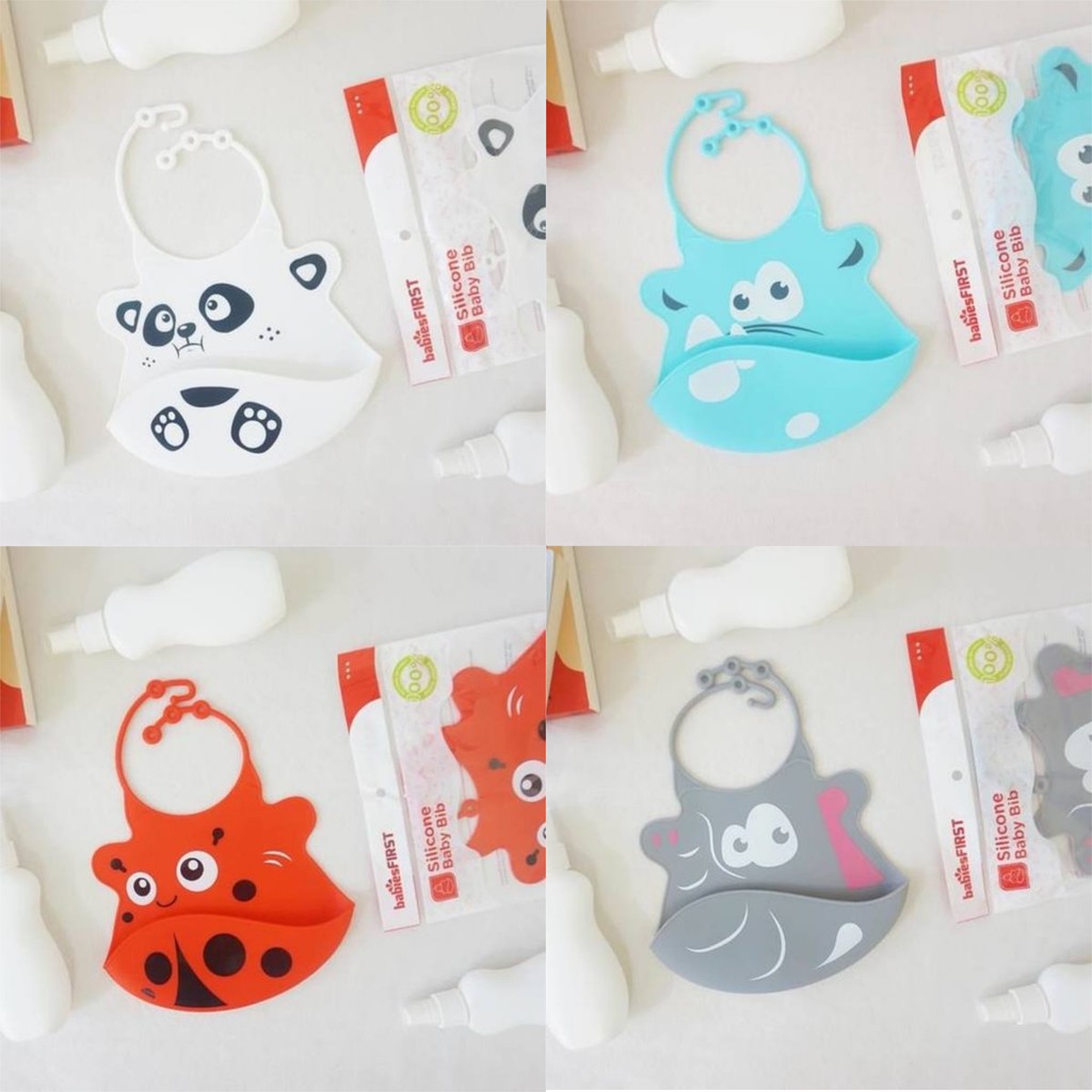 Babiesfirst Silicone Baby Bib / Celemek Bayi Silikon (Tersedia varian karakter)