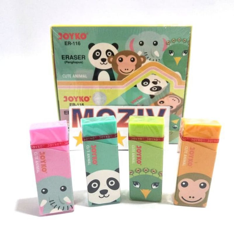 

JOYKO Penghapus Pensil ER-116 Eraser Setip Motif Hewan Penghapus Lucu Unik