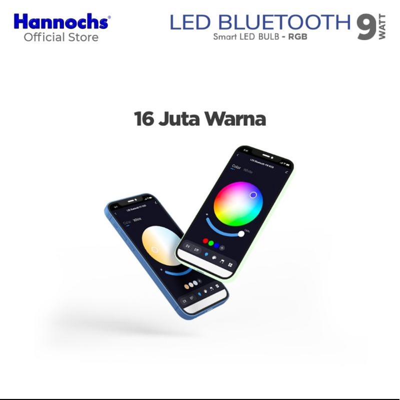 Hannochs smart bulb led bluetooth 9watt RGB