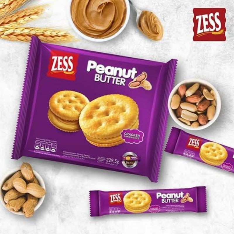 

ZESS SANDWICHES CRACKERS 229.5 GR ( BISKUIT KACANG dan KEJU )