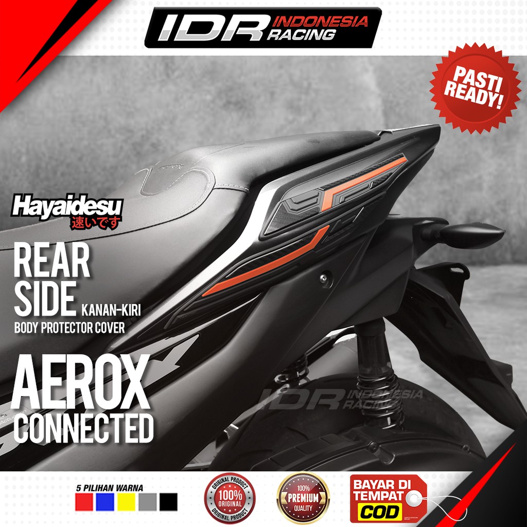 Hayaidesu AEROX Connected Rear Side Cover Body Protector Aksesoris Yamaha