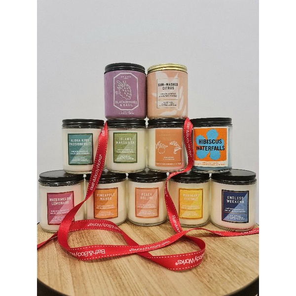 Bath and Body Works Candle 1 wick BBW Bath&Body Works lilin aromatherapy scented candle kecil
