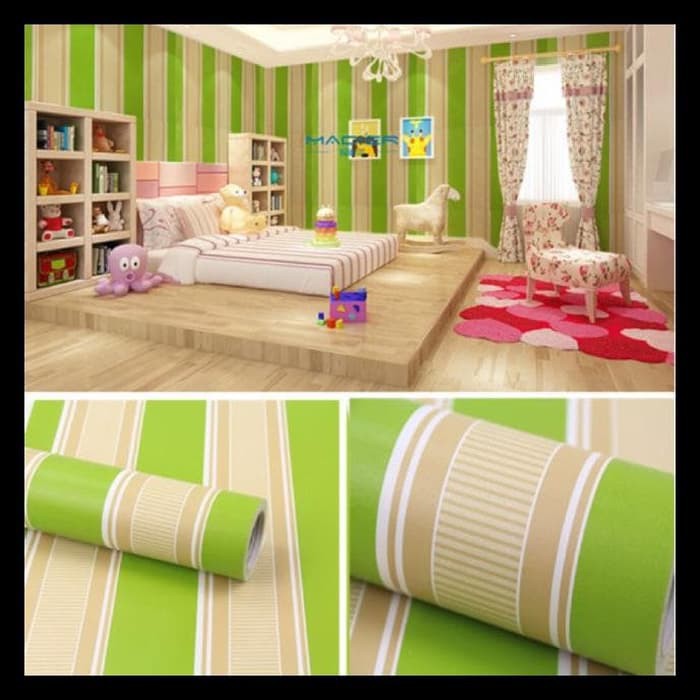 Wallpaper Sticker Dinding SALUR HIJAU