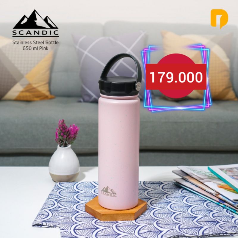 Botol Termos, Botol Minum Tahan Suhu, Tumbler - Scandic Stainless Steel Bottle 650 ml