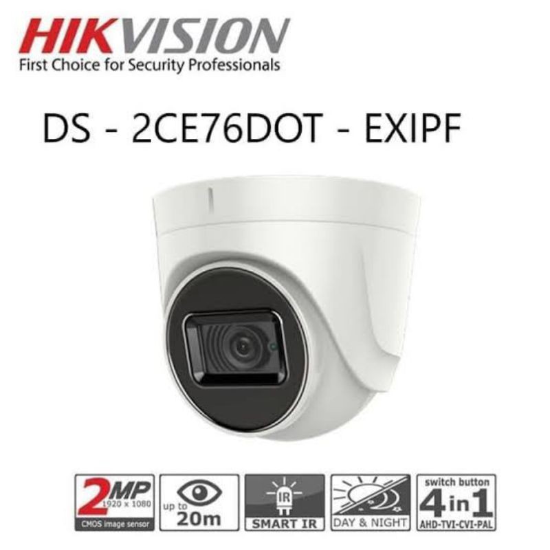 CAMERA HIKVISION DS 2ce76d0t-exipf KAMERA INDOOR TURBO HD 2MP