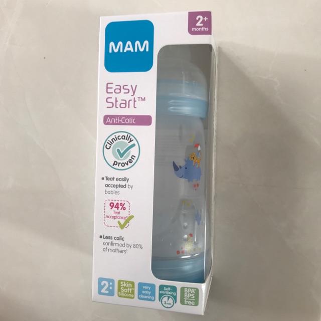 Botol susu MAM Anti colic 160ml-260 ml-260ml blue
