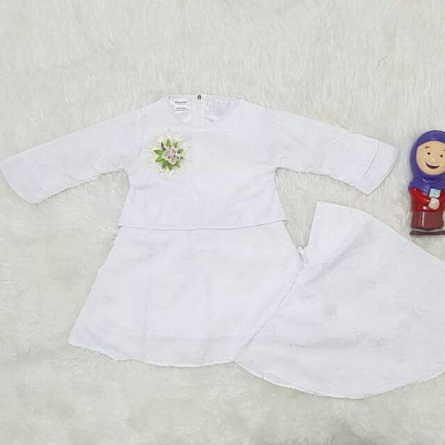Baju Muslim Putih Bayi Perempuan Baju Gamis Bayi Dress Bayi Baju Bayi
