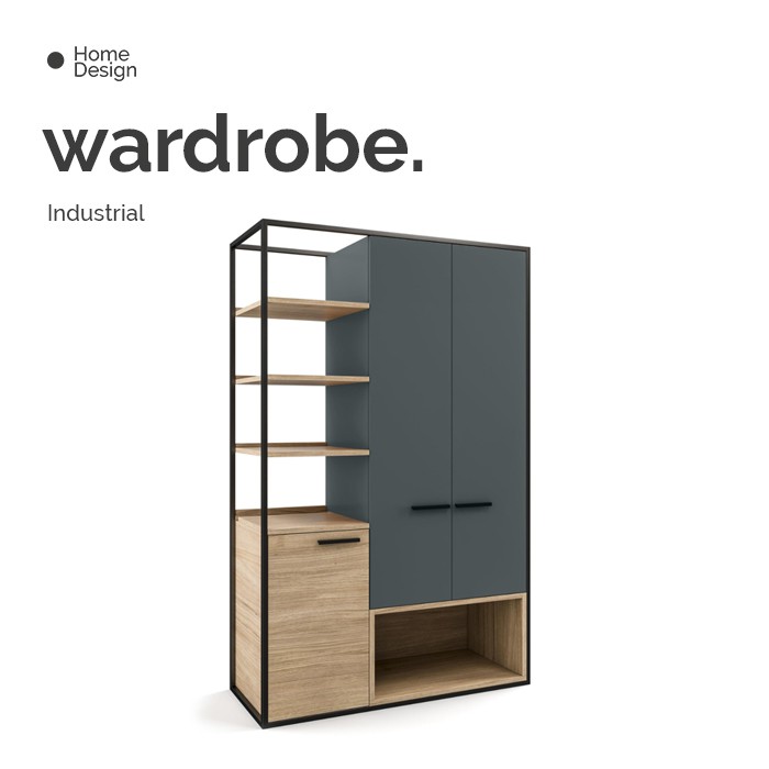 Lemari Pakaian, Wardrobe Industrial