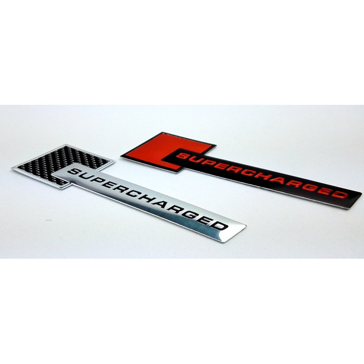 Stiker Emblem Badge SUPERCHARGED untuk Mobil Audi/Land Rover